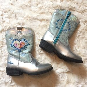 frozen cowboy boots